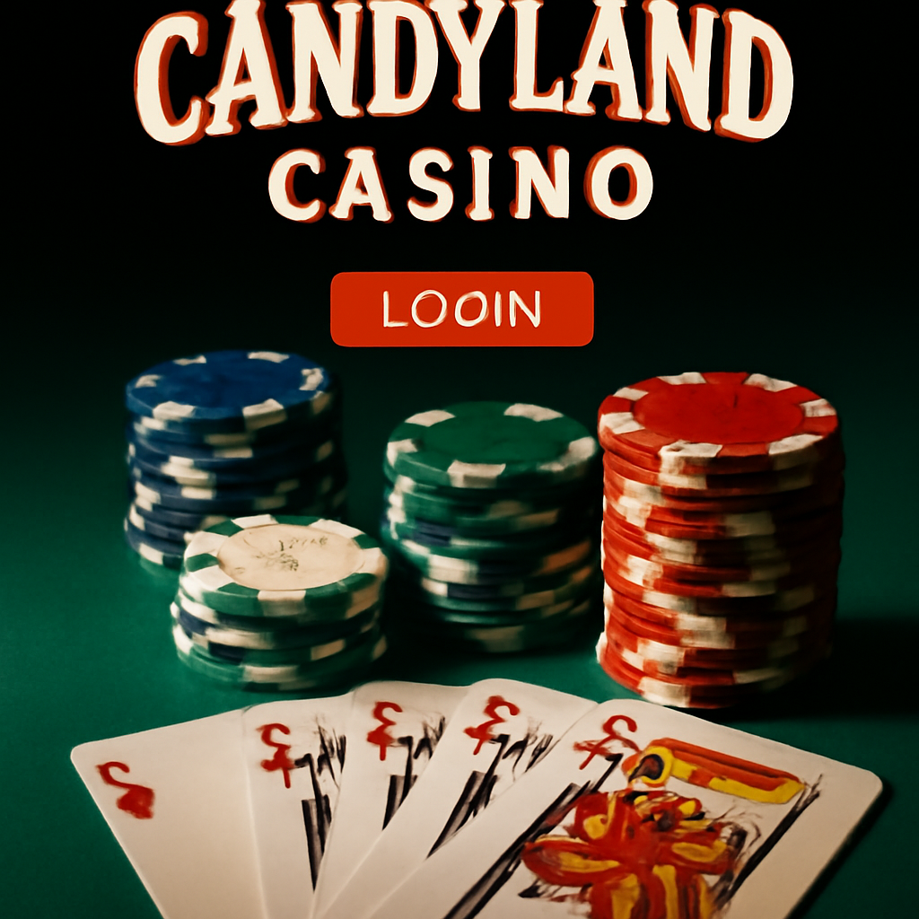 Candyland Casino gameplay login screen